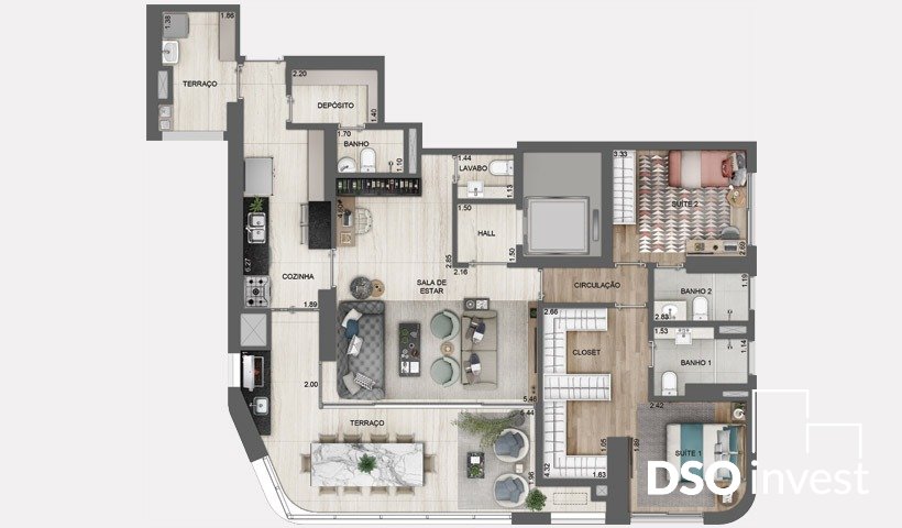 Apartamento à venda com 2 quartos, 134m² - Foto 37