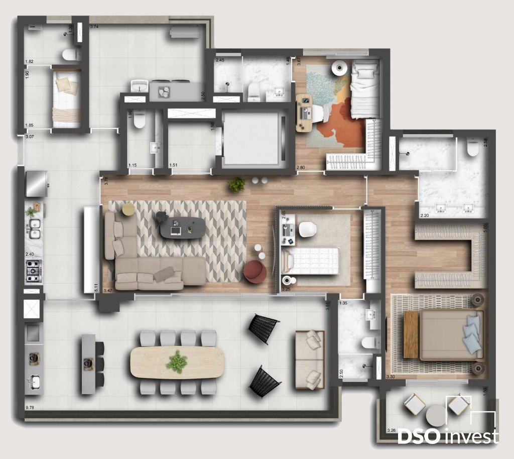 Apartamento à venda com 3 quartos, 173m² - Foto 19